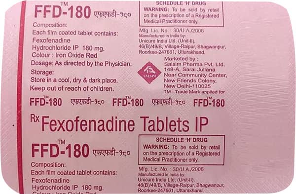 Ffd 180Mg Strip Of 10 Tablets