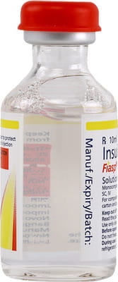 Fiasp 100iu Vial Of 10ml Solution For Injection