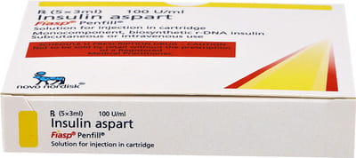 Fiasp Penfill 100iu Cartridge Of 3ml Solution For Injection