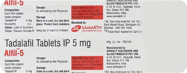 Alfil 5mg Strip Of 10 Tablets