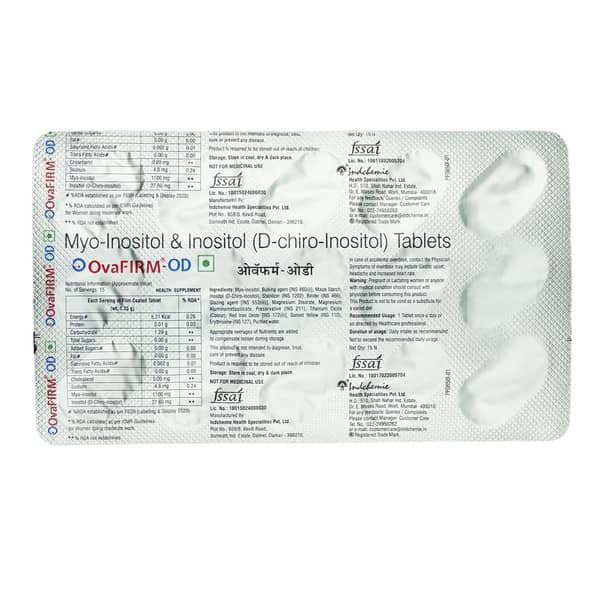 Ovafirm Od Strip Of 15 Tablets