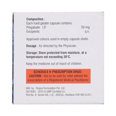 Pregalodos 50mg Strip Of 10 Capsules