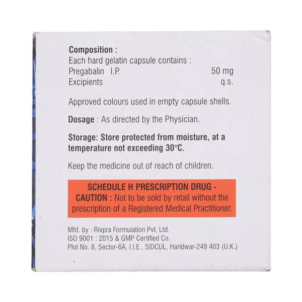 Pregalodos 50mg Strip Of 10 Capsules