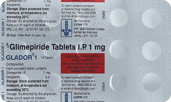 Glador 1mg Strip Of 15 Tablets