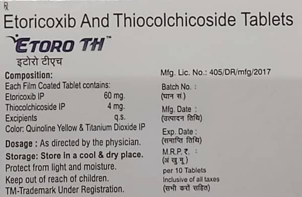 Etoro Th Strip Of 10 Tablets