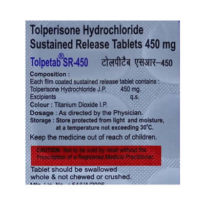 Tolpetab Sr 450mg Strip Of 10 Tablets