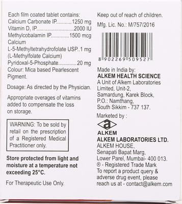 Gemcal Xt Strip Of 15 Tablets