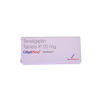 Gliptinext 20mg Strip Of 10 Tablets