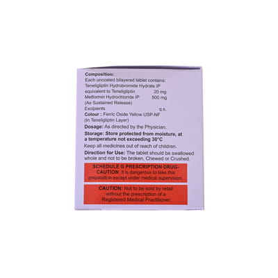 Gliptinext M 500mg Strip Of 10 Tablets