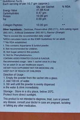 Skelafit Orange Flavour Sugar Free Sachet Of 10.7gm Oral Powder