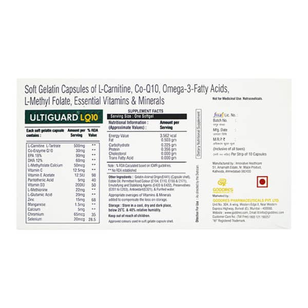 Ultiguard Lq10 Strip Of 10 Capsules