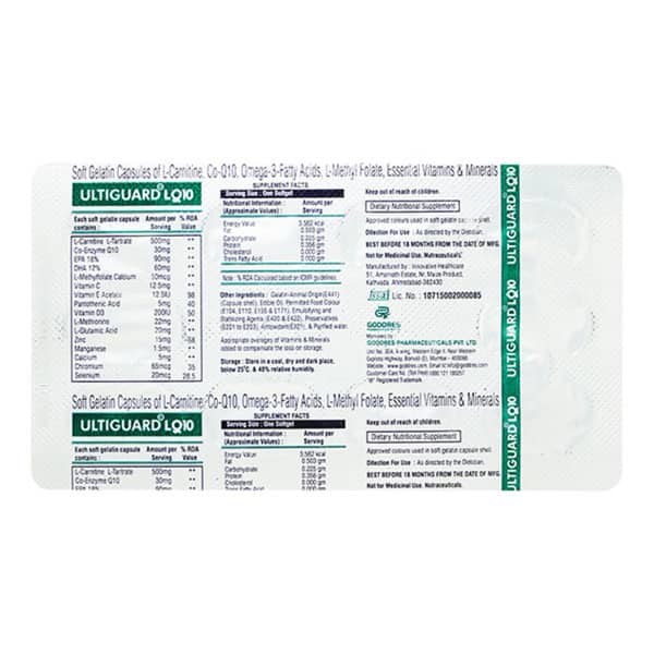 Ultiguard Lq10 Strip Of 10 Capsules