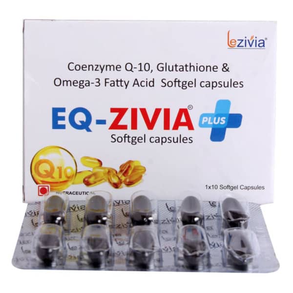 Eq Zivia Plus Strip Of 10 Softgel Capsules