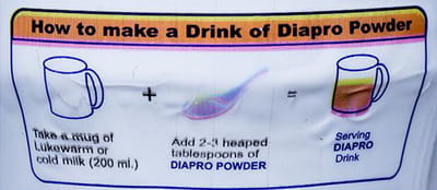 Diapro Vanilla Flavour Sugar Free Jar Of 200gm Oral Powder