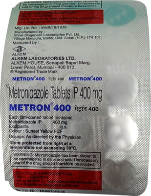 Metron 400mg Strip Of 15 Tablets