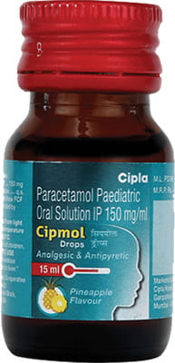 Cipmol Pineapple Flavour Bottle Of 15ml Oral Drops