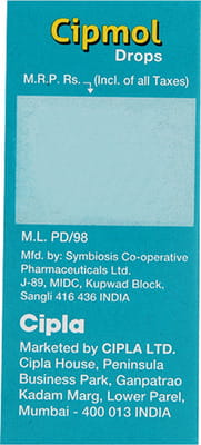 Cipmol Pineapple Flavour Bottle Of 15ml Oral Drops