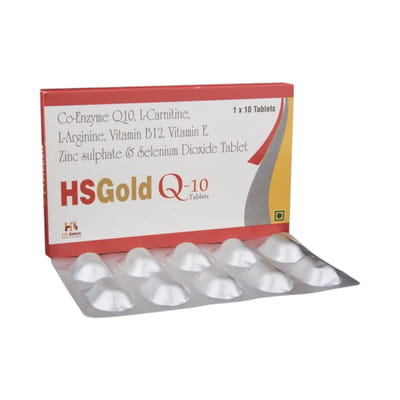 Hsz Gold Q10 Strip Of 10 Tablets