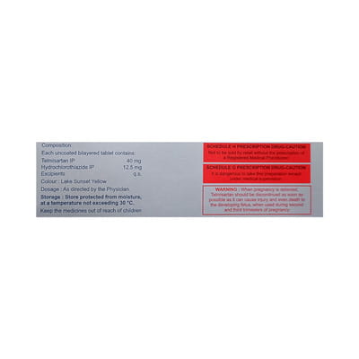 Telmisat H 40/12.5mg Strip Of 15 Tablets