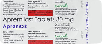 Aprenext 30mg Strip Of 10 Tablets