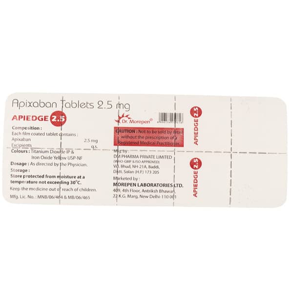 Apiedge 2.5 Strip Of 10 Tablets