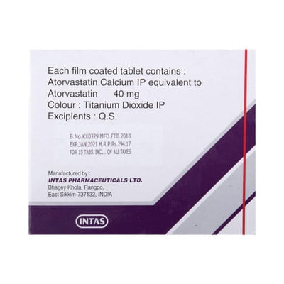 Lipicure 40 Strip Of 10 Tablets