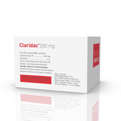 Claridac 250mg Strip Of 10 Tablets