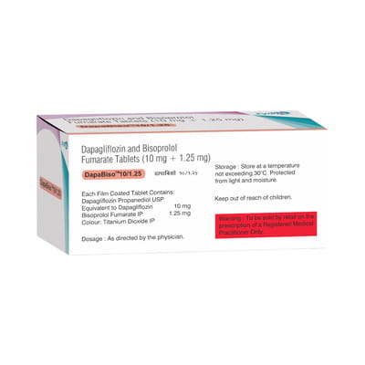 Dapabiso 10/1.25mg Strip Of 10 Tablets