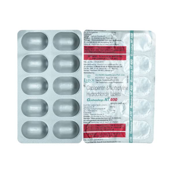 Gabadep Nt 400/10mg Strip Of 10 Tablets