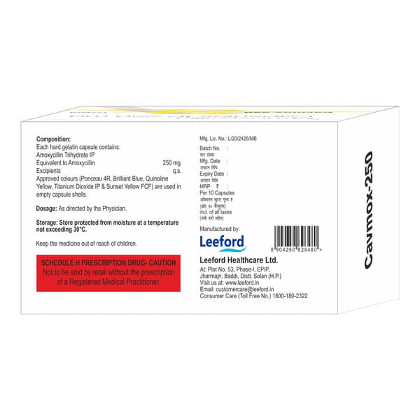 Cavmox 250Mg Strip Of 10 Capsules