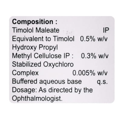 Timobest Bottle Of 5ml Eye Drops