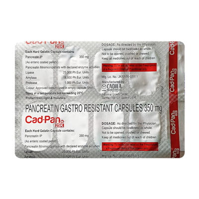 Cad Pan Pe 25k Strip Of 10 Capsules