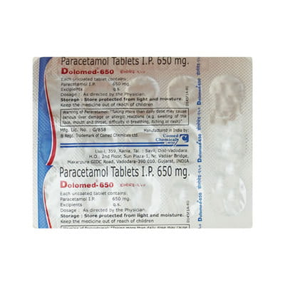 Dolomed 650mg Strip Of 15 Tablets