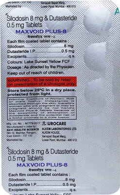 Maxvoid Plus 8mg Cp Strip Of 30 Tablets