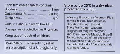 Maxvoid Plus 8mg Cp Strip Of 30 Tablets