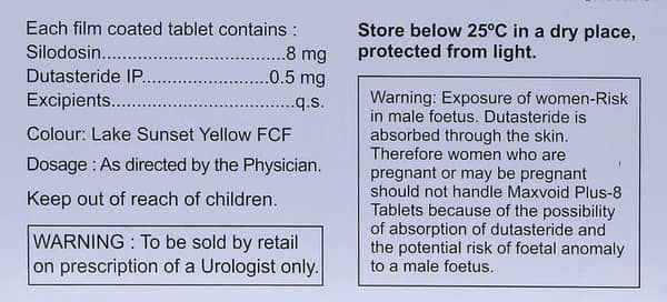 Maxvoid Plus 8mg Cp Strip Of 30 Tablets