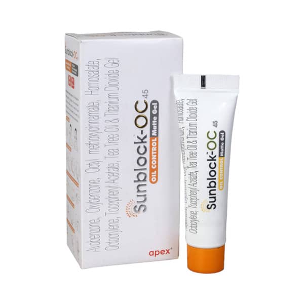 Sunblock Oc 45 Tube Of 20gm Oil Control Matte Gel