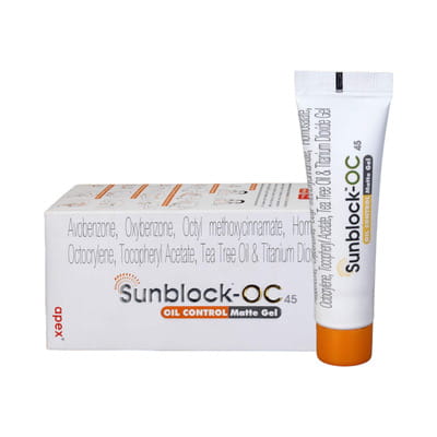 Sunblock Oc 45 Tube Of 20gm Oil Control Matte Gel