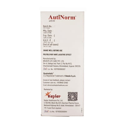 Autinorm Lime And Peppermint Flavour Bottle Of 200ml Syrup