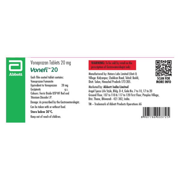 Vonefi 20mg Strip Of 10 Tablets