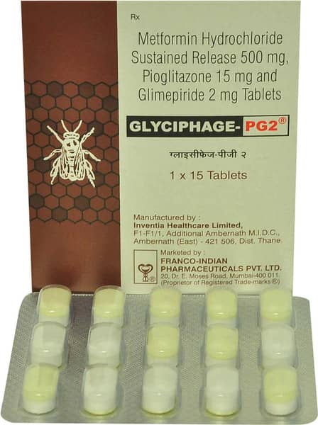 Glyciphage Pg 2mg Strip Of 15 Tablets