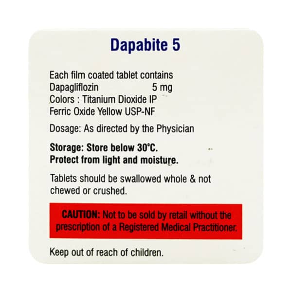 Dapabite 5Mg Strip Of 10 Tablets