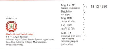 Metolol Mf 50mg Strip Of 10 Tablets