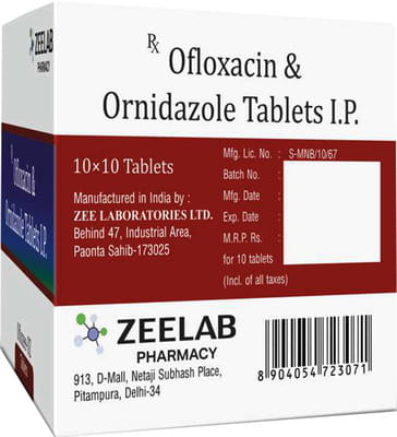 Oflozee Oz Strip Of 10 Tablets