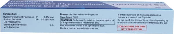 Optimoist Tube Of 10gm Eye Gel