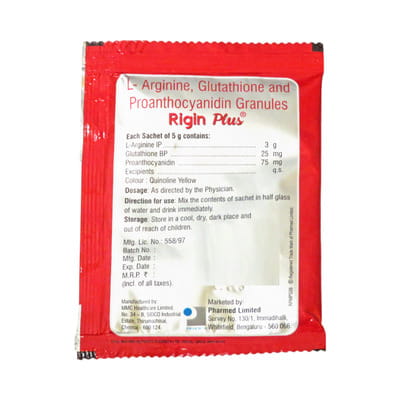Rigin Plus Apple Flavour Sugar Free Sachet Of 5gm Granules
