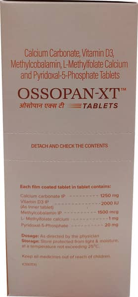 Ossopan Xt Strip Of 15 Tablets