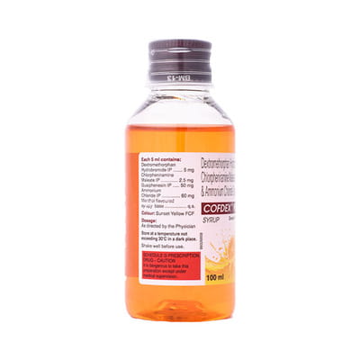 Cofdex Plus Sweet Orange Bottle Of 100ml Syrup
