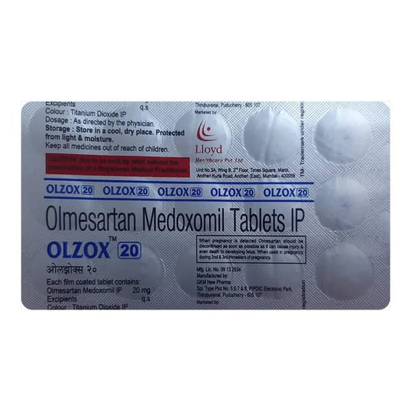 Olzox 20Mg Strip Of 15 Tablets