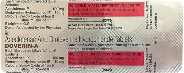 Doverin A Strip Of 10 Tablets